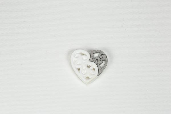 APPLIC_CUORE_GESSO_LEGNO_25_ANNI_CM_3.5